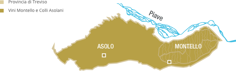Mappa del Montello
