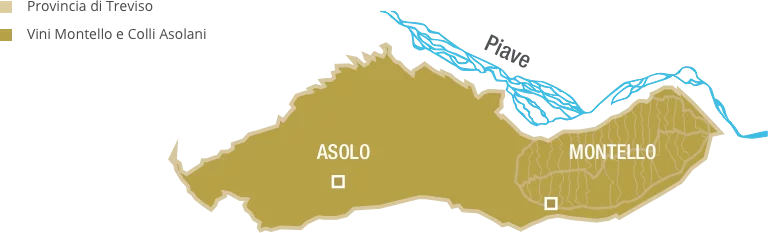 Mappa del Montello